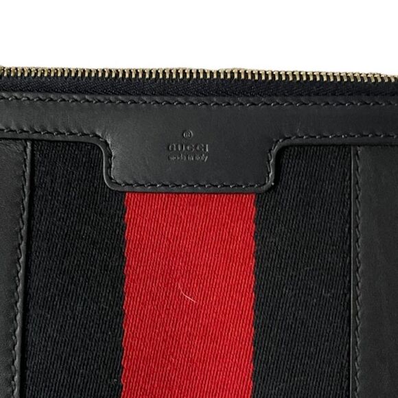 Gucci Monogram Vintage Web Medium Half Moon Hobo Handbag Crossbody - Picture 6 of 14